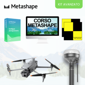 Kit avanzato per il rilievo fotogrammetrico (drone + antenna GNSS + GCP + software e corso)