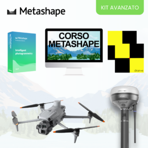 Kit avanzato per il rilievo fotogrammetrico (drone + antenna GNSS + GCP + software e corso)