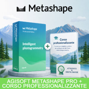 Bundle Agisoft Metashape Professional, Corso + Licenza
